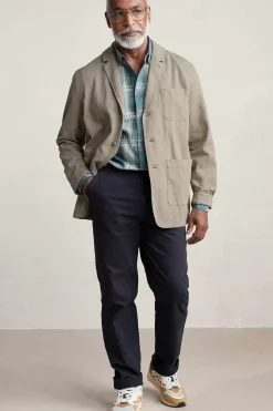 Trousers & Shorts<Seasalt Cornwall Men's Bowman Organic Cotton Trousers Inkwell