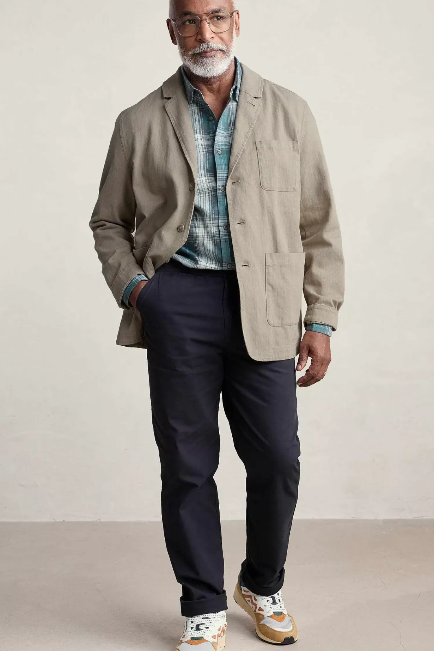 Trousers & Shorts<Seasalt Cornwall Men's Bowman Organic Cotton Trousers Inkwell