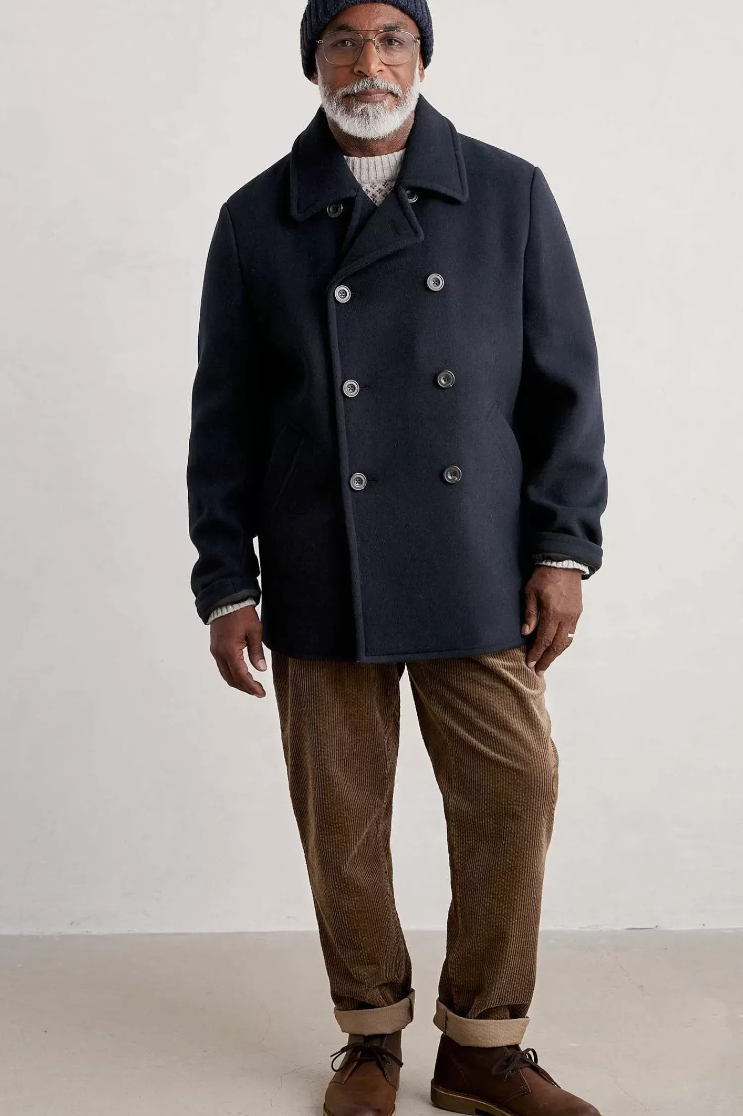 Coats & Jackets<Seasalt Cornwall Men's Channel Wool Blend Coat Inkwell