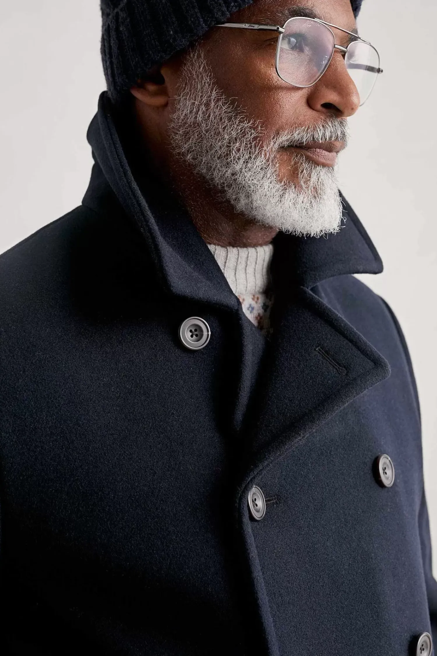 Coats & Jackets<Seasalt Cornwall Men's Channel Wool Blend Coat Inkwell