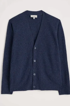 Knitwear<Seasalt Cornwall Men's Cleer Lambswool Blend Cardigan French Blue