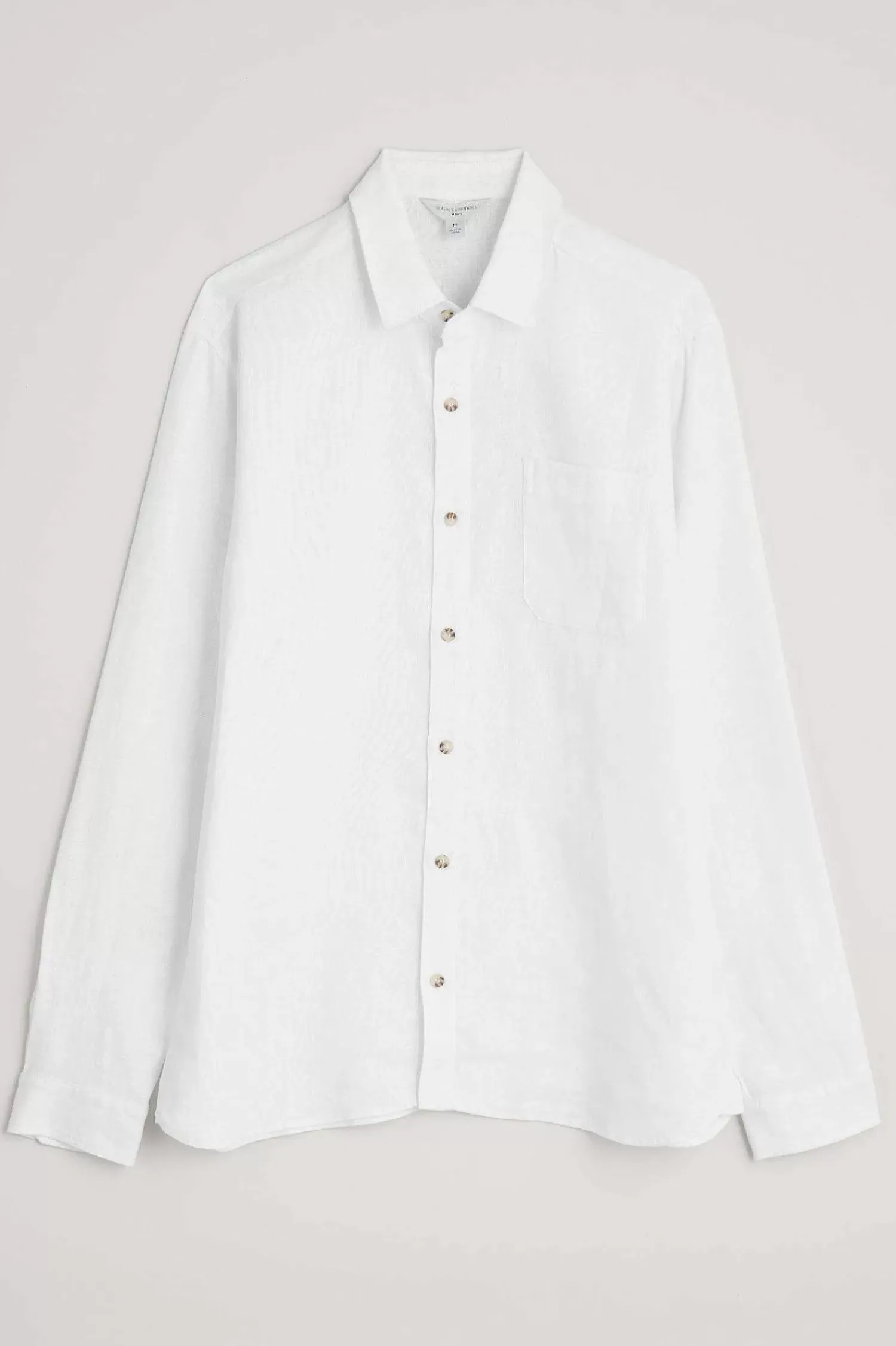 Tops & T-Shirts<Seasalt Cornwall Men's Curator Linen Shirt Salt