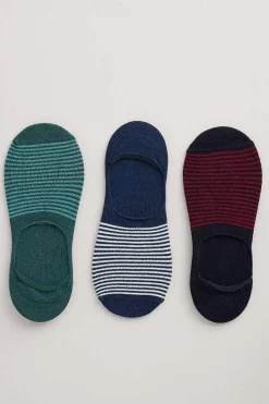 Socks<Seasalt Cornwall Men's Everyday Liner Socks Pack Of 3 Boddnick Mix