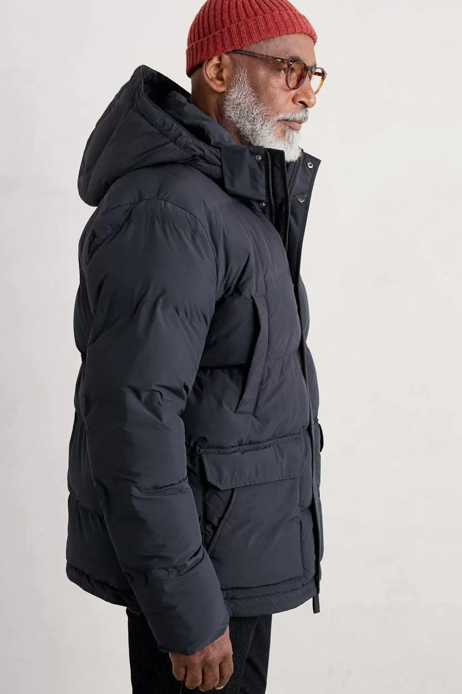 Coats & Jackets<Seasalt Cornwall Men's Gatekeeper Waterproof Puffer Coat Inkwell