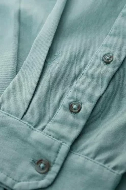 Tops & T-Shirts<Seasalt Cornwall Men's Jackdaw Cotton Twill Shirt (Gots) Sardine