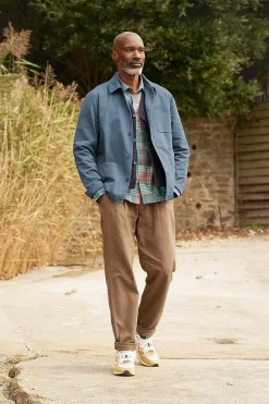 Coats & Jackets<Seasalt Cornwall Men's Organic Cotton Canvas Tompot Jacket Blue Sail