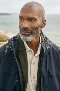 Coats & Jackets<Seasalt Cornwall Men's Porthcurno Waterproof Jacket Inkwell