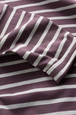 2 Mix & Match<Seasalt Cornwall Men's Sailor Shirt With Crew Neck (Gots) Breton Mallow Chalk