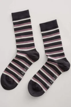 Socks<Seasalt Cornwall Men's Sailor Socks Weatherboard Lake Aran