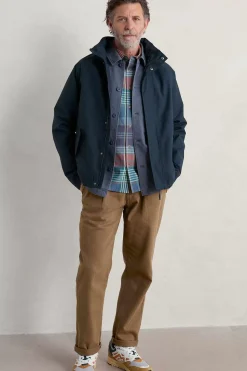 Coats & Jackets<Seasalt Cornwall Men's Sea Edge Waterproof Coat Squid Ink