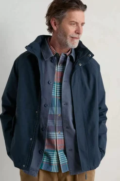 Coats & Jackets<Seasalt Cornwall Men's Sea Edge Waterproof Coat Squid Ink