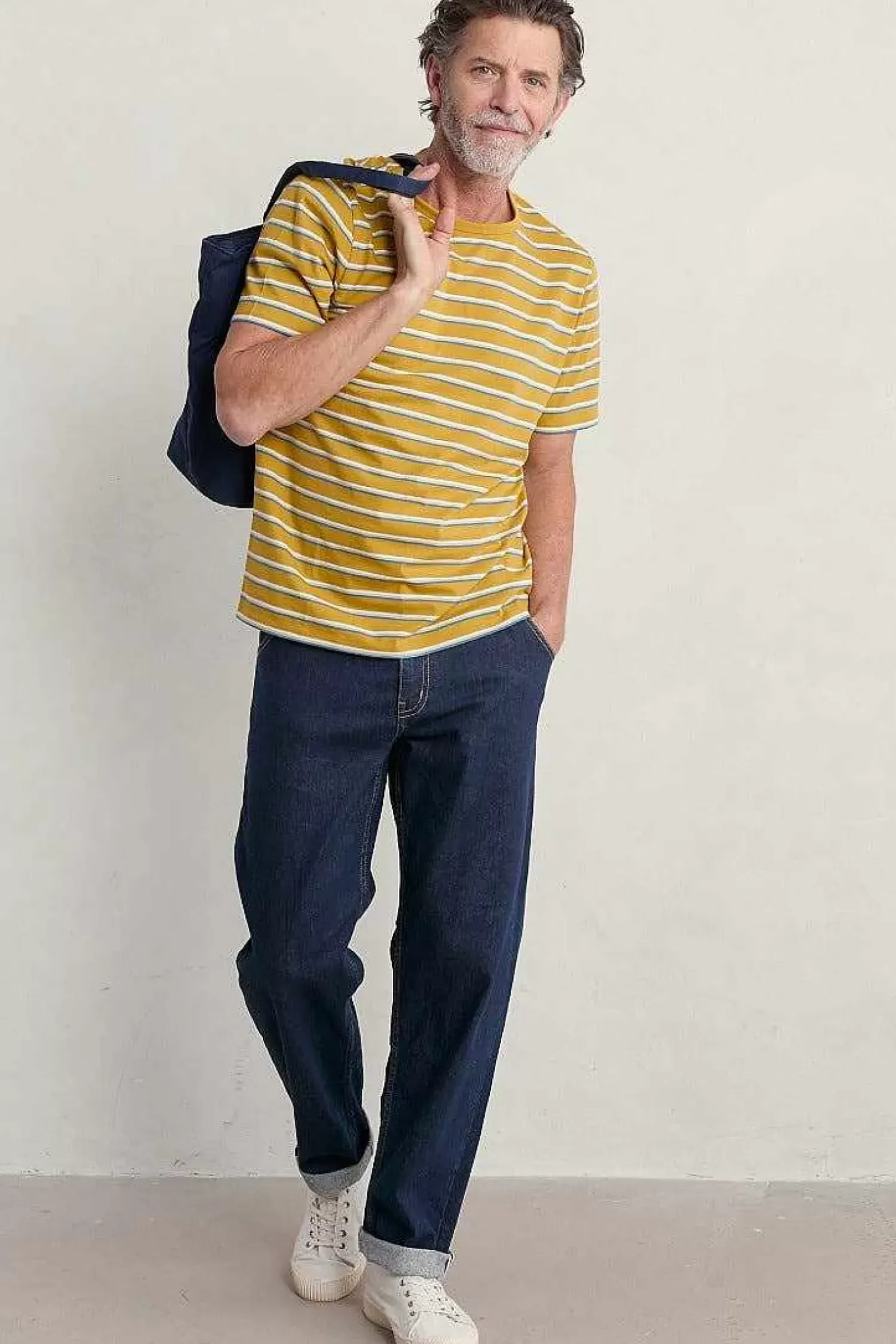 2 Mix & Match<Seasalt Cornwall Men's Seven Seas Sailor Tee (Gots) Upside Brimstone