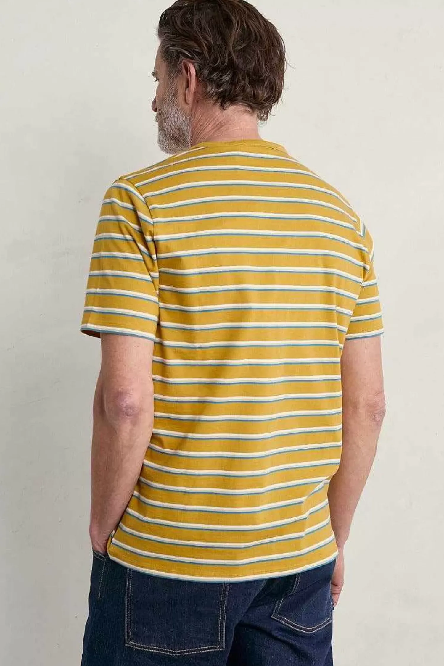 2 Mix & Match<Seasalt Cornwall Men's Seven Seas Sailor Tee (Gots) Upside Brimstone