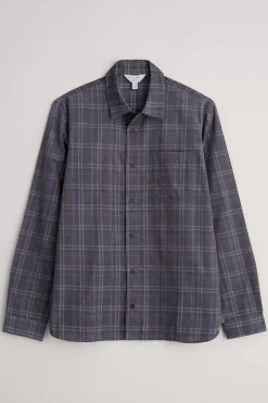 Tops & T-Shirts<Seasalt Cornwall Men's Shoreman Cord Shirt Honesty Steel