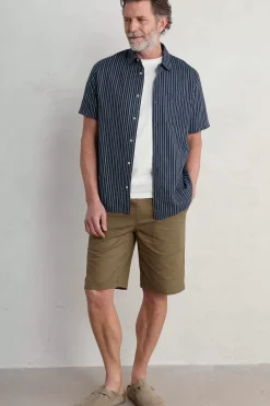 Shirts<Seasalt Cornwall Men's Skylight Cave Short Sleeve Shirt Haco Maritime