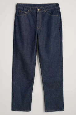 Trousers & Shorts<Seasalt Cornwall Men's Steersman Organic Cotton Straight Leg Jeans Dark Wash