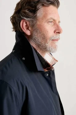 Coats & Jackets<Seasalt Cornwall Men's Stone Wave Waterproof Coat Inkwell