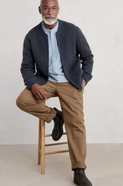 Knitwear<Seasalt Cornwall Men's Thresher Knitted Cardigan Matchbook Sea Cave