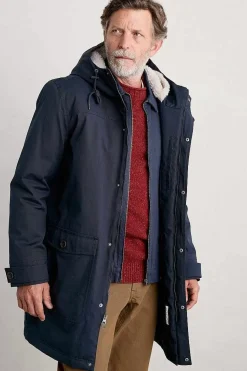 Coats & Jackets<Seasalt Cornwall Men's Tidesman Waterproof Coat Maritime