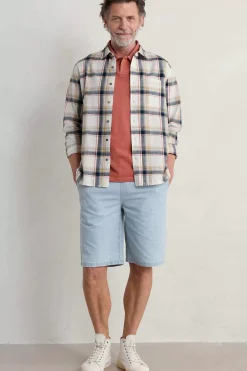 Trousers & Shorts<Seasalt Cornwall Men's Weaverman Shorts Light Indigo Wash
