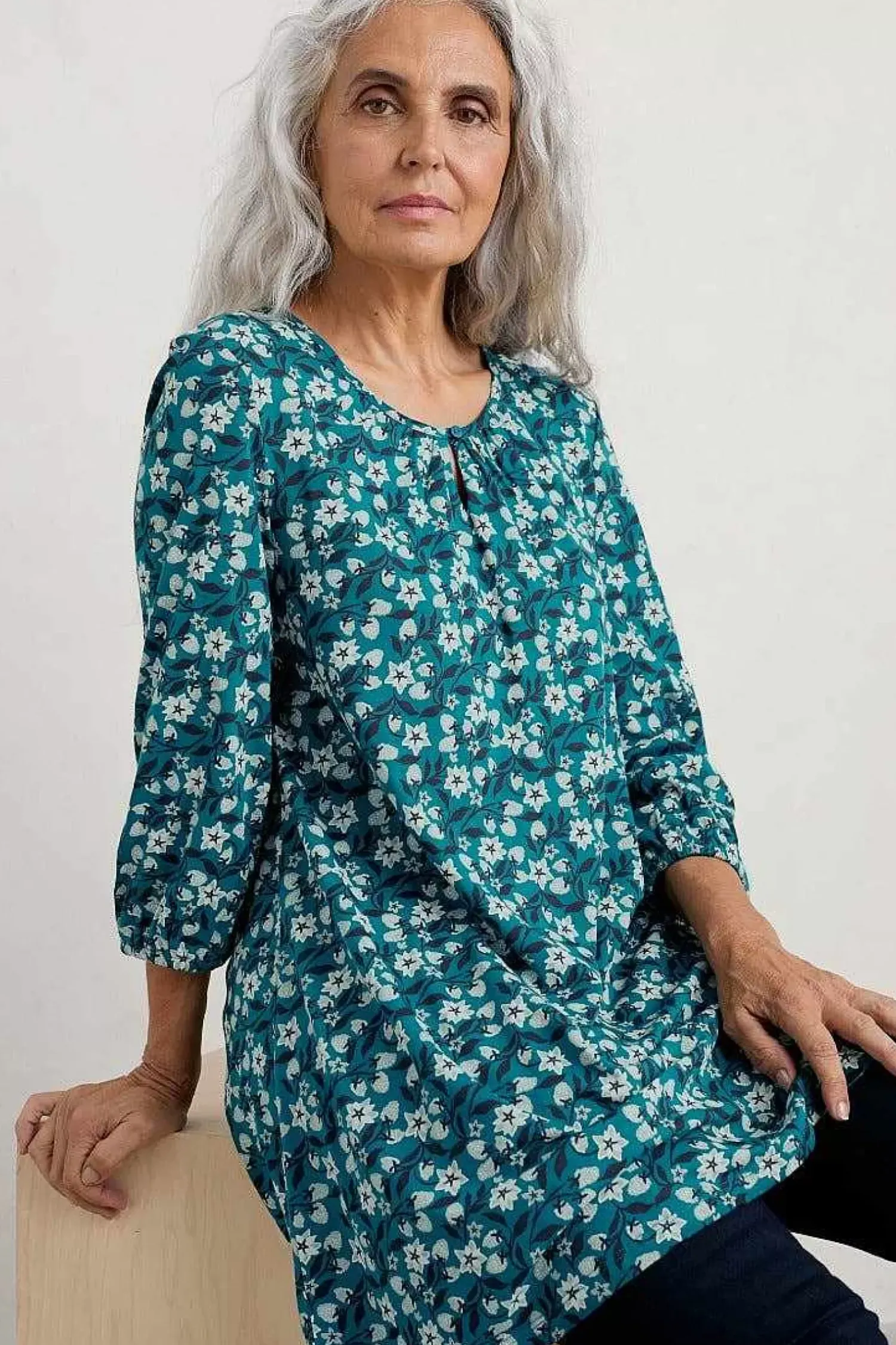 Tunics<Seasalt Cornwall Moonfish Jersey Tunic Wild Raspberries Seaway
