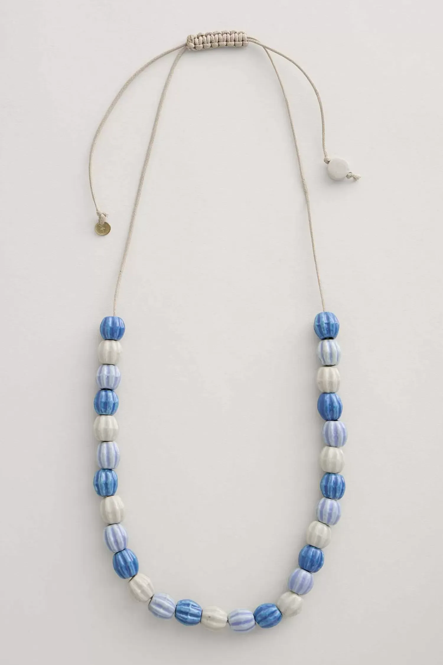 Jewellery<Seasalt Cornwall Moorland Haze Bead Necklace Acacia Sailboat