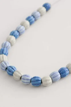 Jewellery<Seasalt Cornwall Moorland Haze Bead Necklace Acacia Sailboat