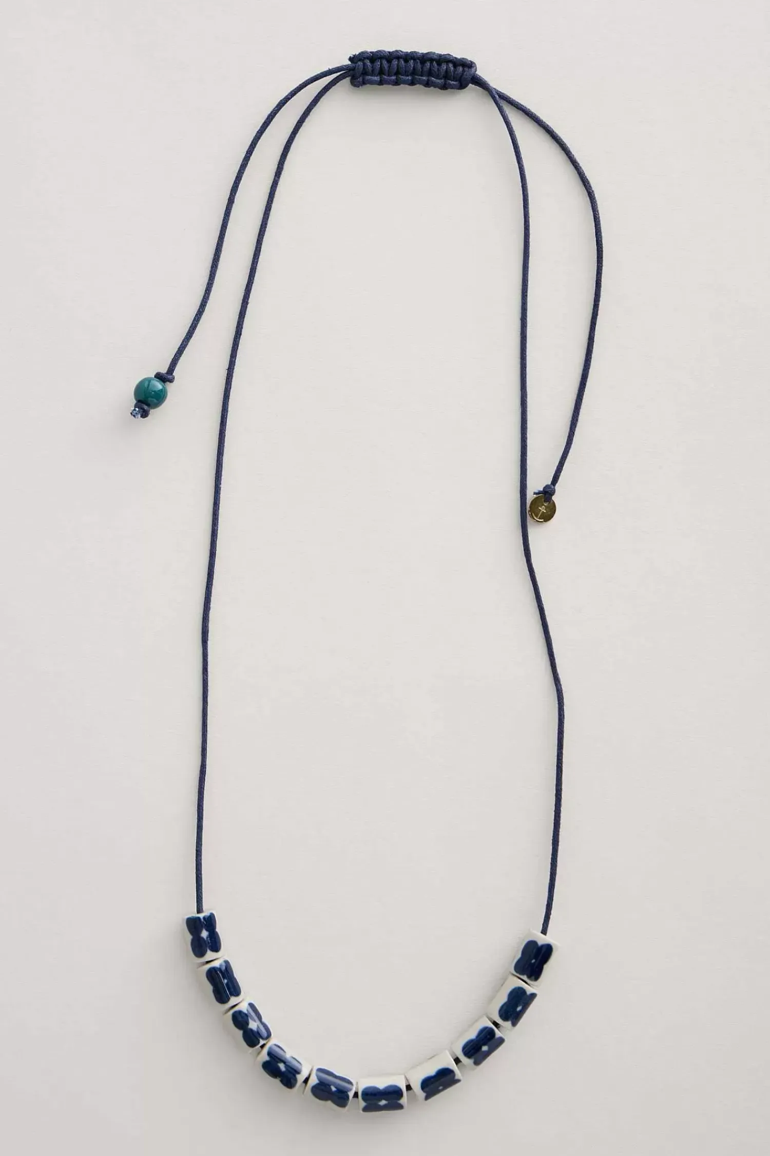 Jewellery<Seasalt Cornwall Noon Moor Ceramic Bead Necklace Aran Light Squid Mix