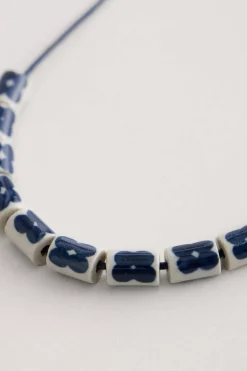 Jewellery<Seasalt Cornwall Noon Moor Ceramic Bead Necklace Aran Light Squid Mix