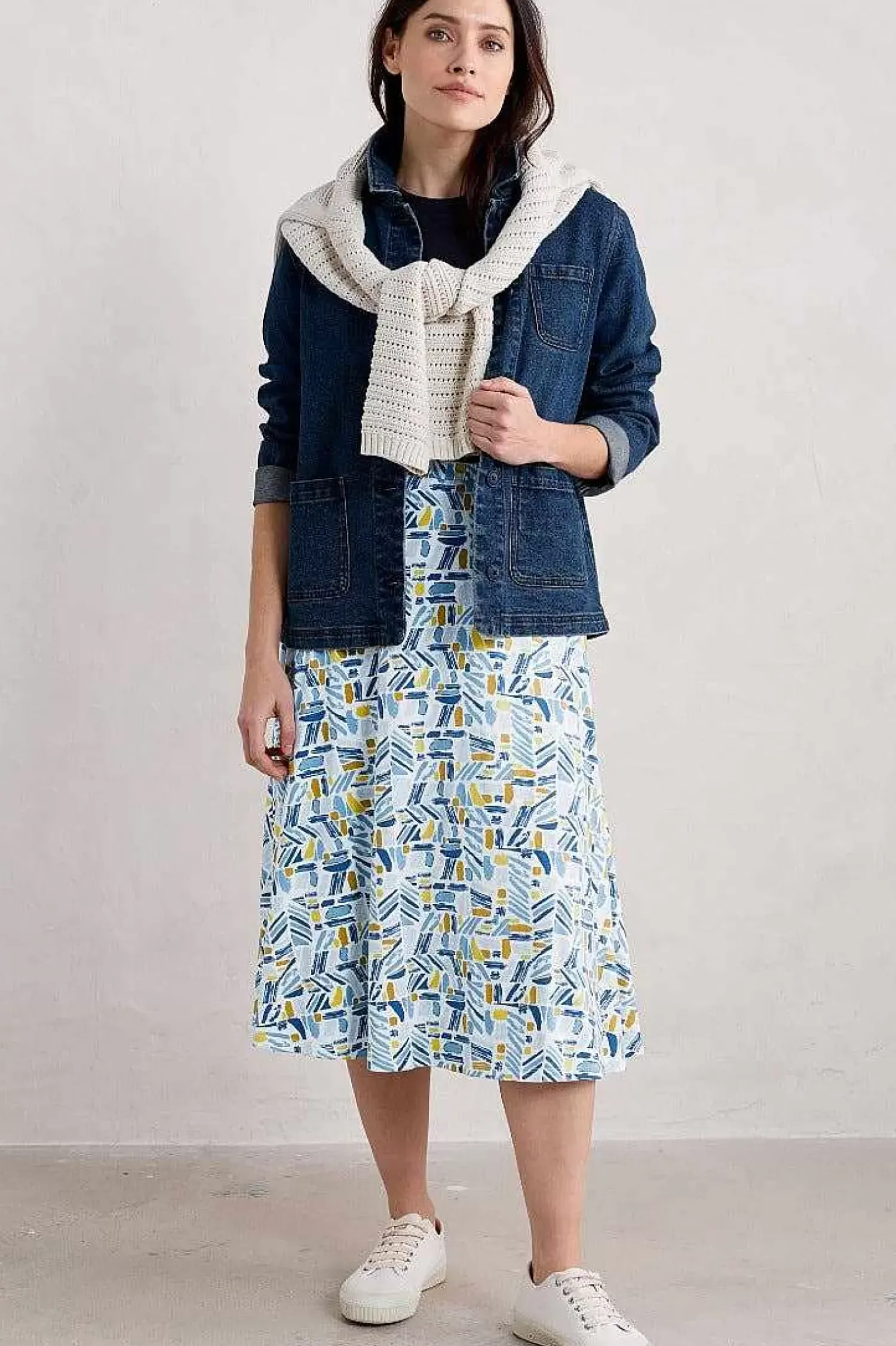 Skirts<Seasalt Cornwall Orchard Jersey Skirt Hedging Marks Saltwater
