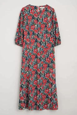 Dresses<Seasalt Cornwall Pellar Floral Dress Marsh Marigold Chalk