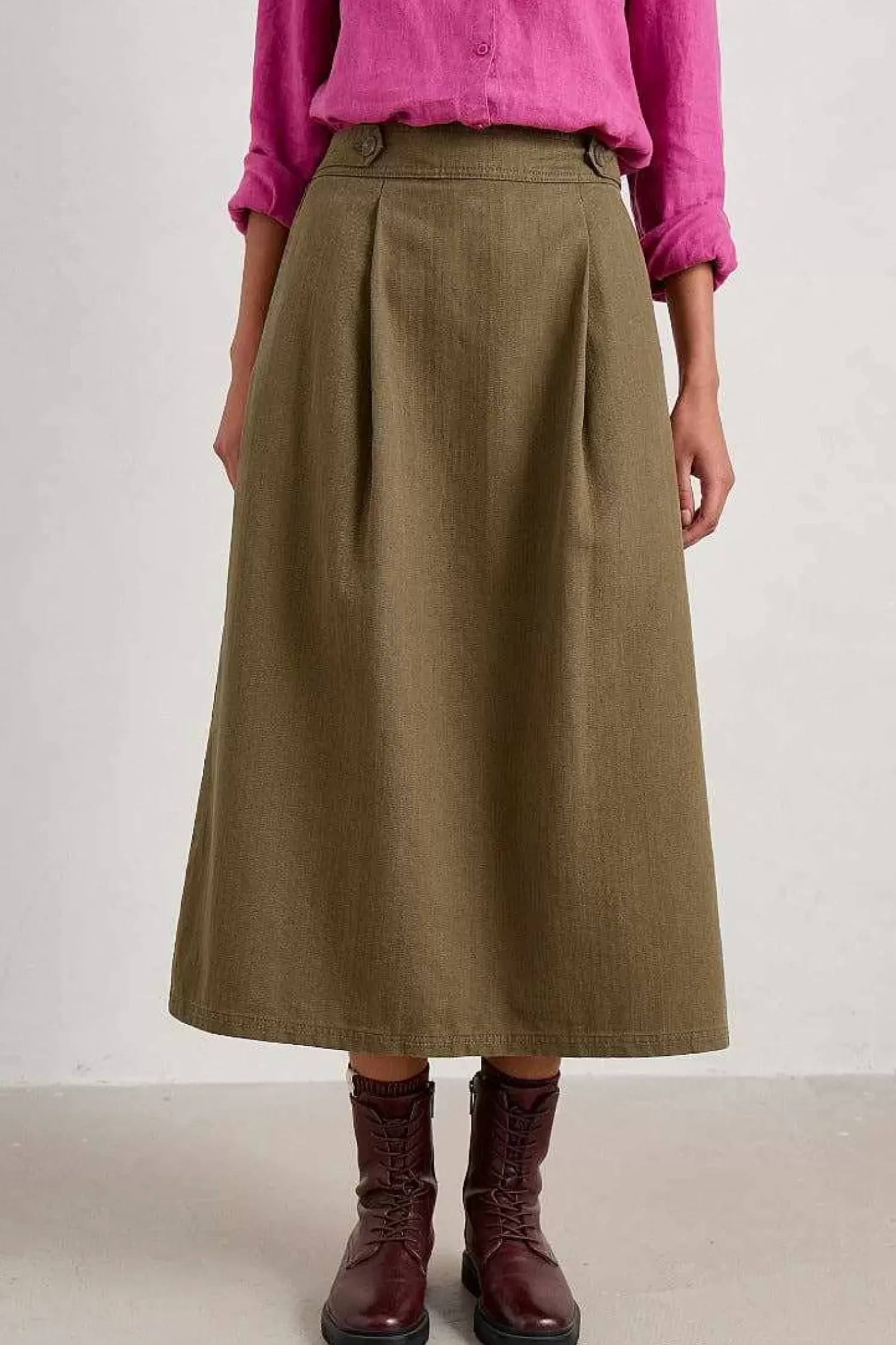 Skirts<Seasalt Cornwall Penjerrick Midi Skirt Laurel