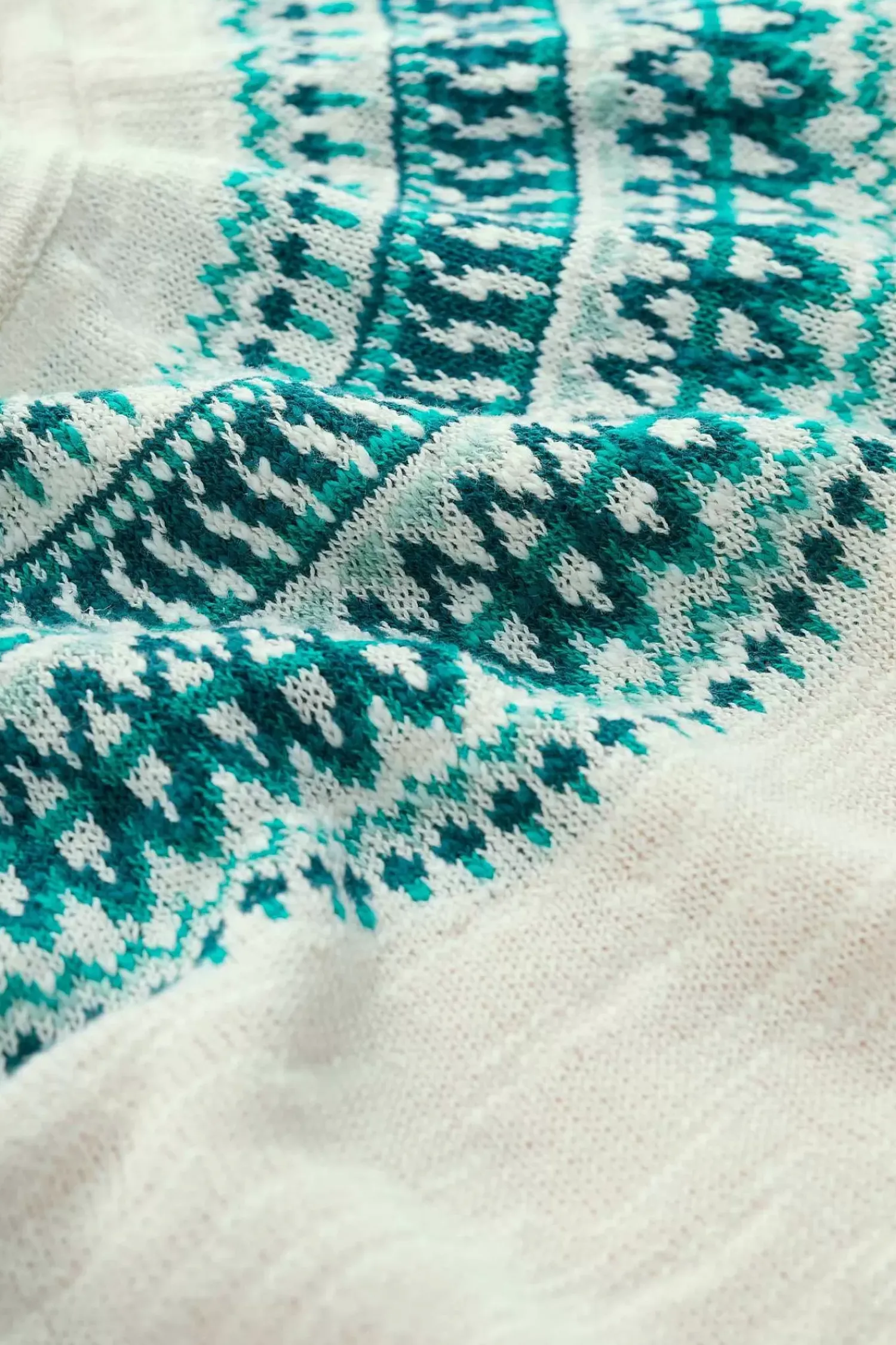 Knitwear<Seasalt Cornwall Penvoose Three Quarter Sleeve Fair Isle Jumper Clipper Ship Ecru Helford