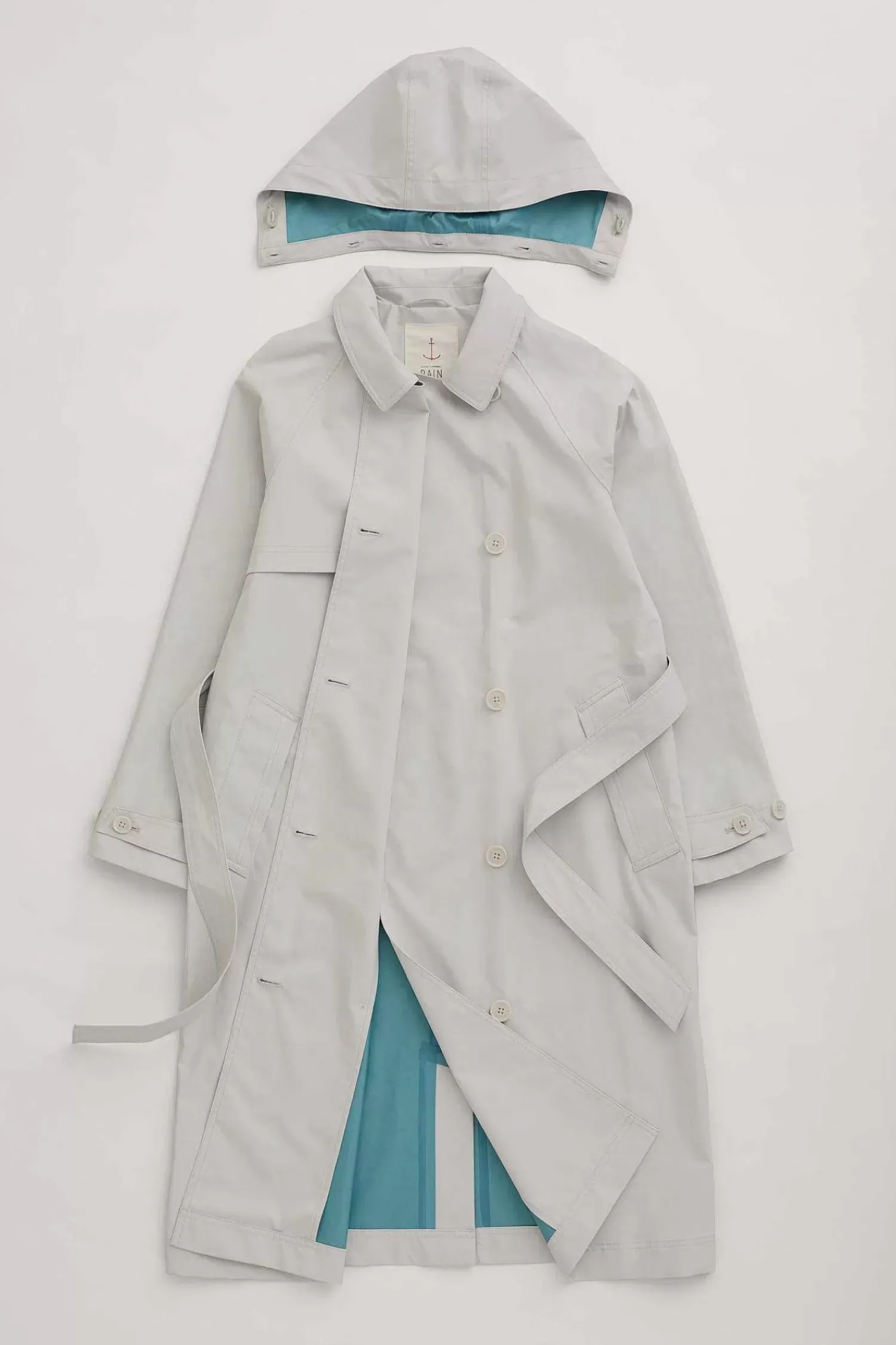 Coats & Jackets<Seasalt Cornwall Penweathers Waterproof Trench Coat Driftwood