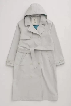Coats & Jackets<Seasalt Cornwall Penweathers Waterproof Trench Coat Driftwood