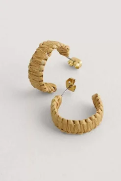 Jewellery<Seasalt Cornwall Petrel Hoop Raffia Hoop Earrings Agapanthus