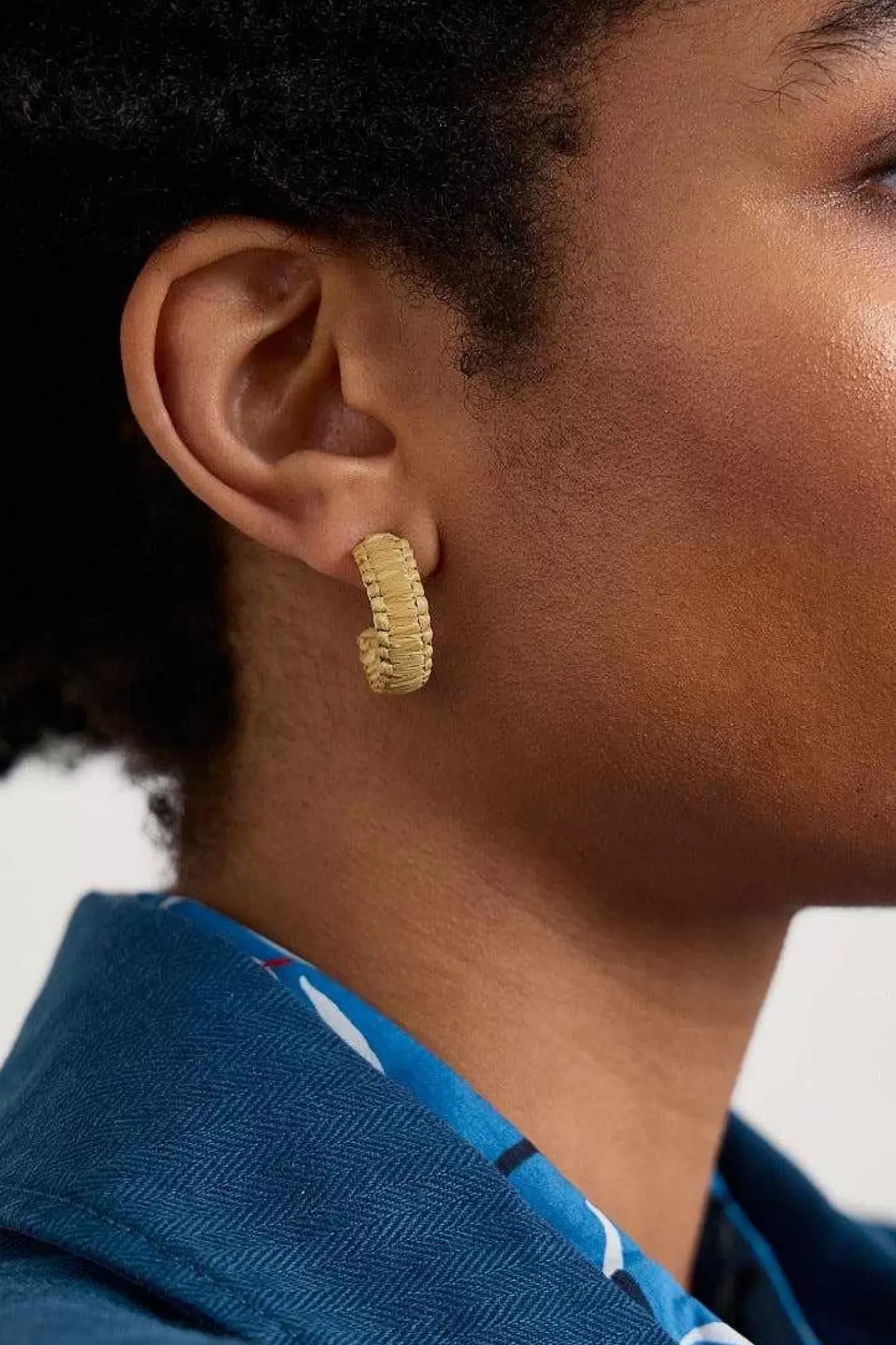 Jewellery<Seasalt Cornwall Petrel Hoop Raffia Hoop Earrings Agapanthus