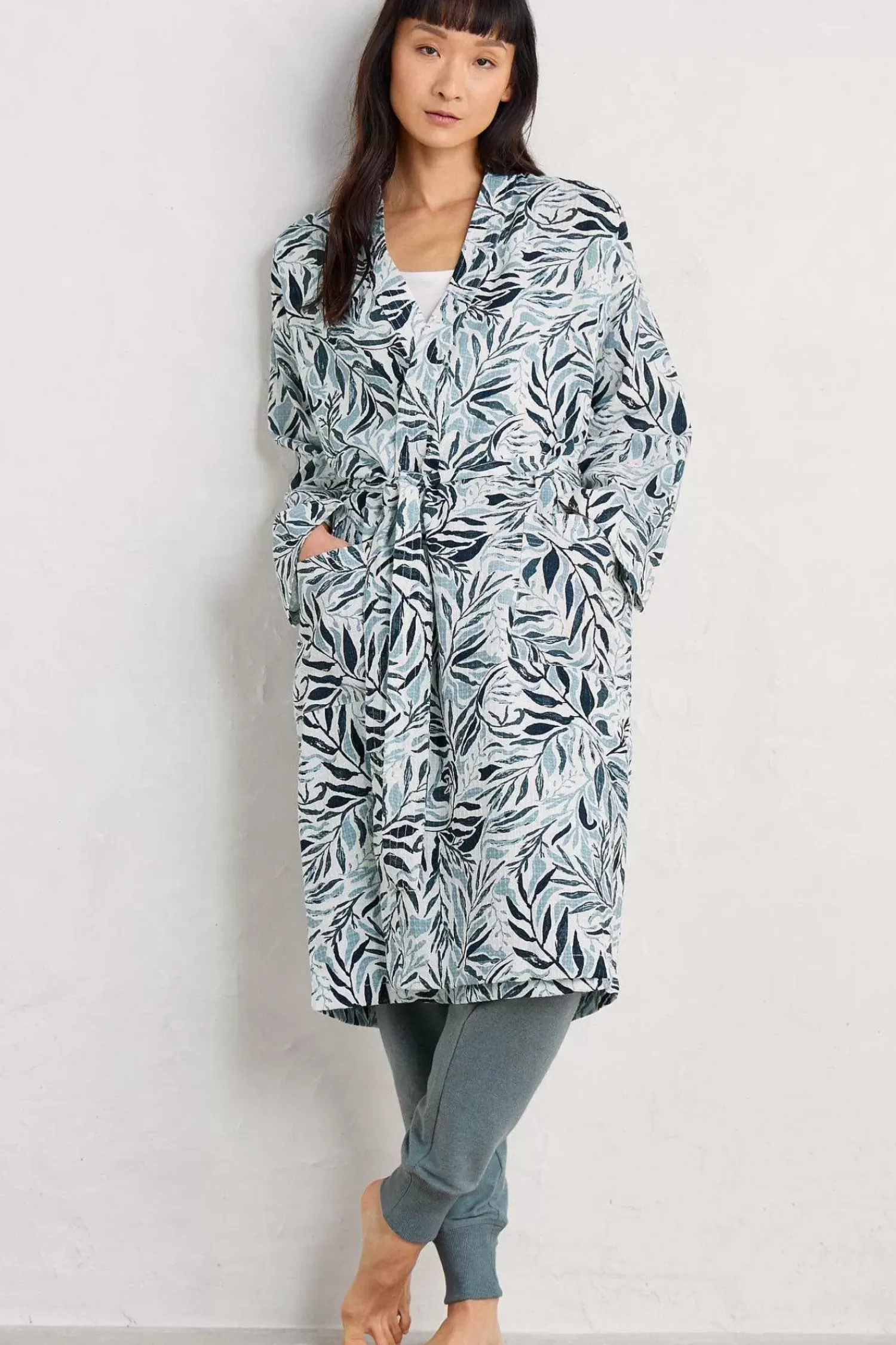 Nightwear<Seasalt Cornwall Pottering Gown Kelp Forest Reflection