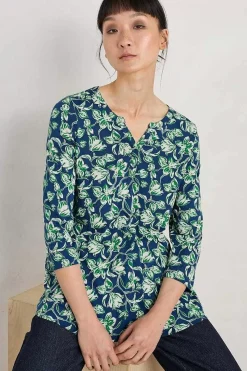Tops<Seasalt Cornwall Risso Jersey Top Cyclamen Marine
