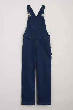 Trousers & Shorts<Seasalt Cornwall Rock Arch Dungarees Marine Overdye Tide