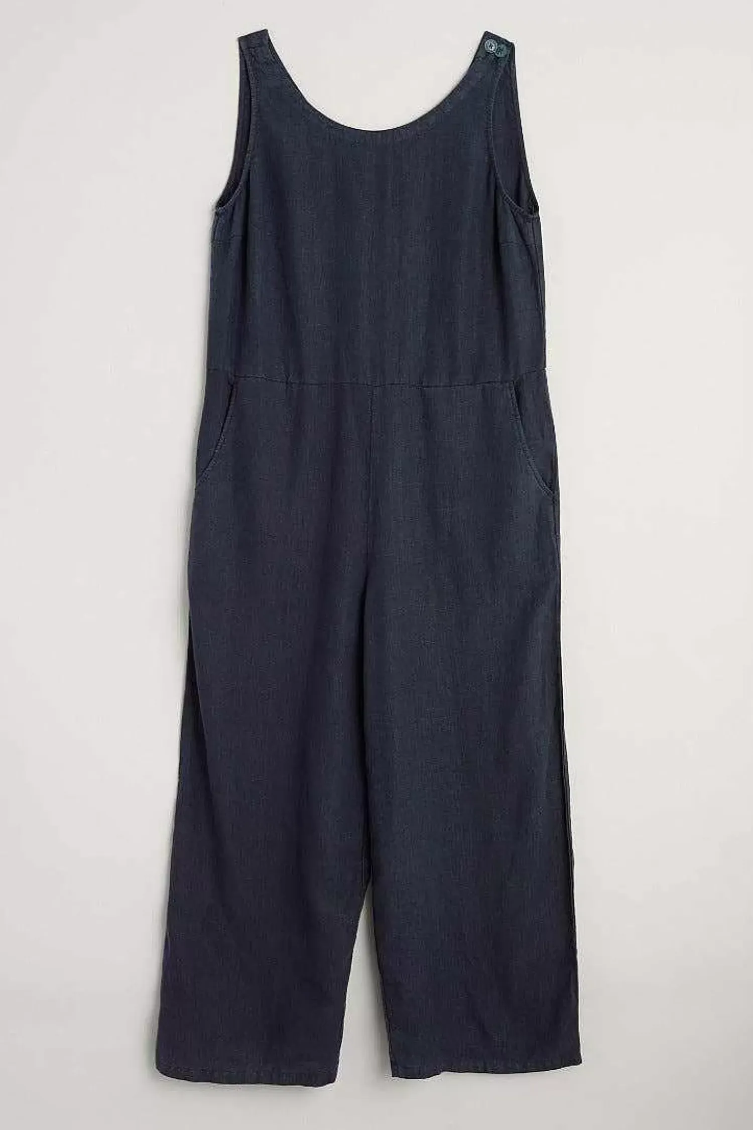 Trousers & Shorts<Seasalt Cornwall Salt Air Linen Jumpsuit Maritime