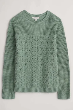 Knitwear<Seasalt Cornwall Sea Bird Organic Cotton Jumper Rosemary