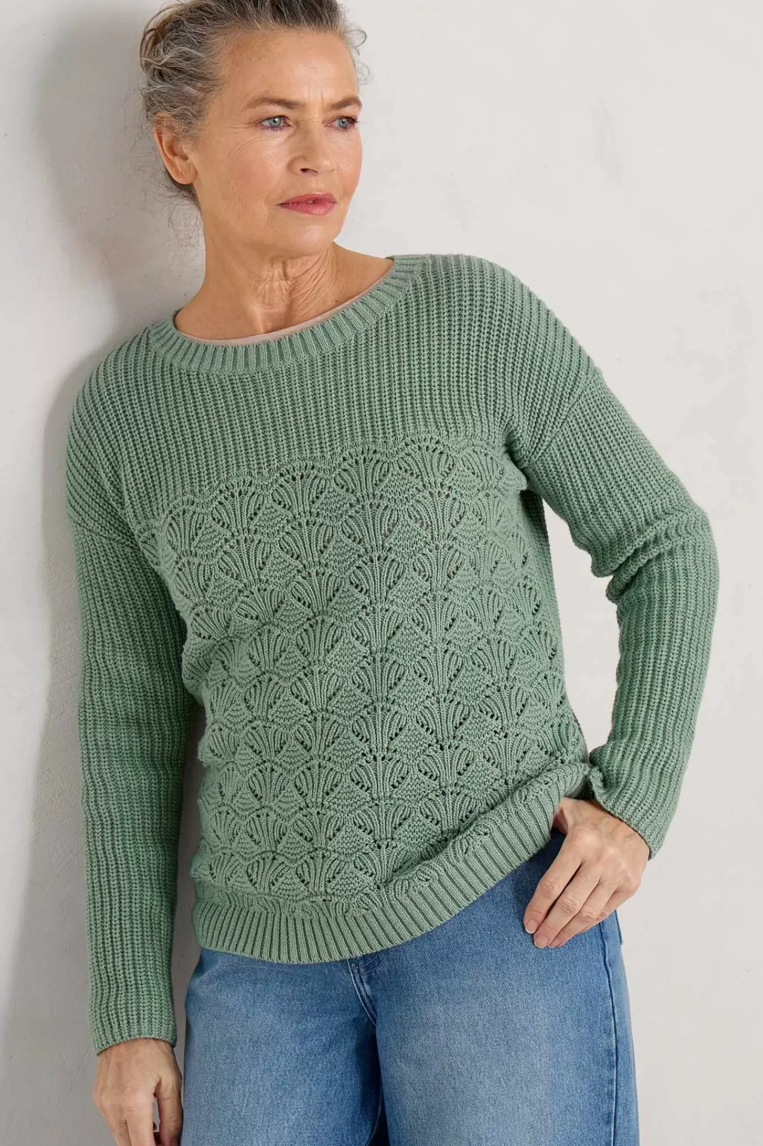 Knitwear<Seasalt Cornwall Sea Bird Organic Cotton Jumper Rosemary
