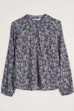 Tops<Seasalt Cornwall Sea Flow Printed Top Floral Moor Maritime