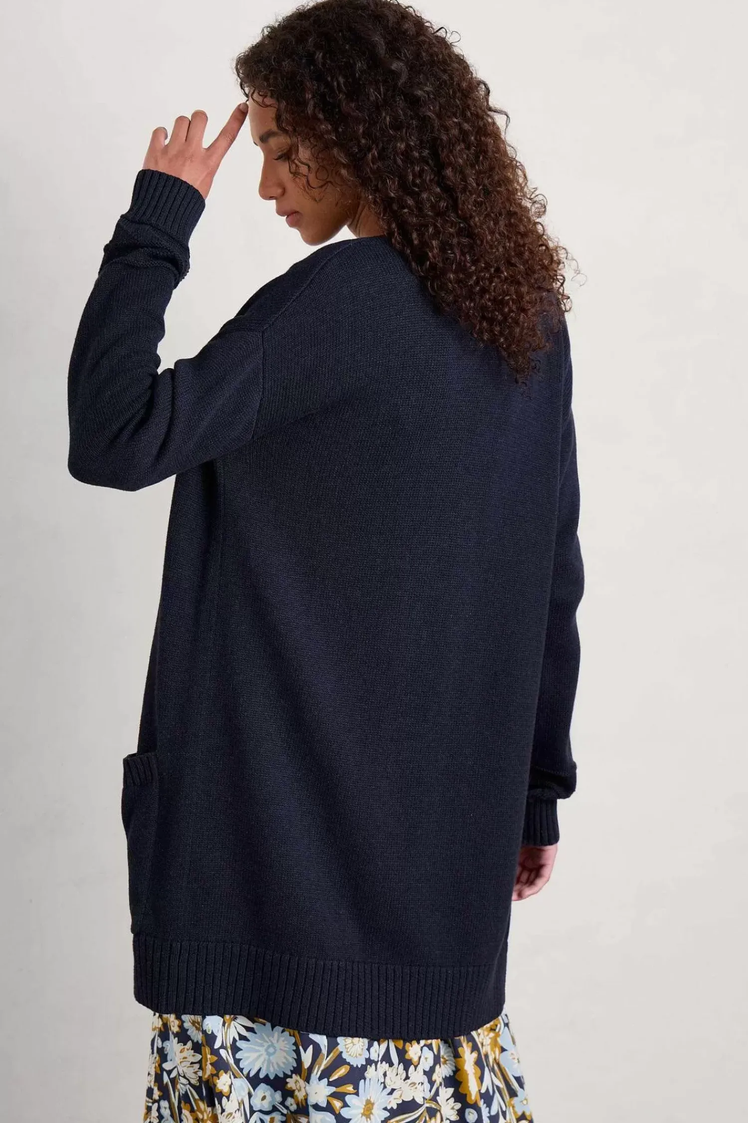 Knitwear<Seasalt Cornwall Southernwood Long Cardigan Maritime