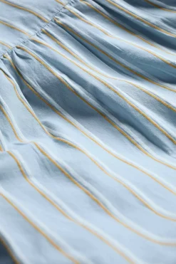 Tops<Seasalt Cornwall Spiral Flight Striped Shirt (Gots) Cornflower Blue Fog