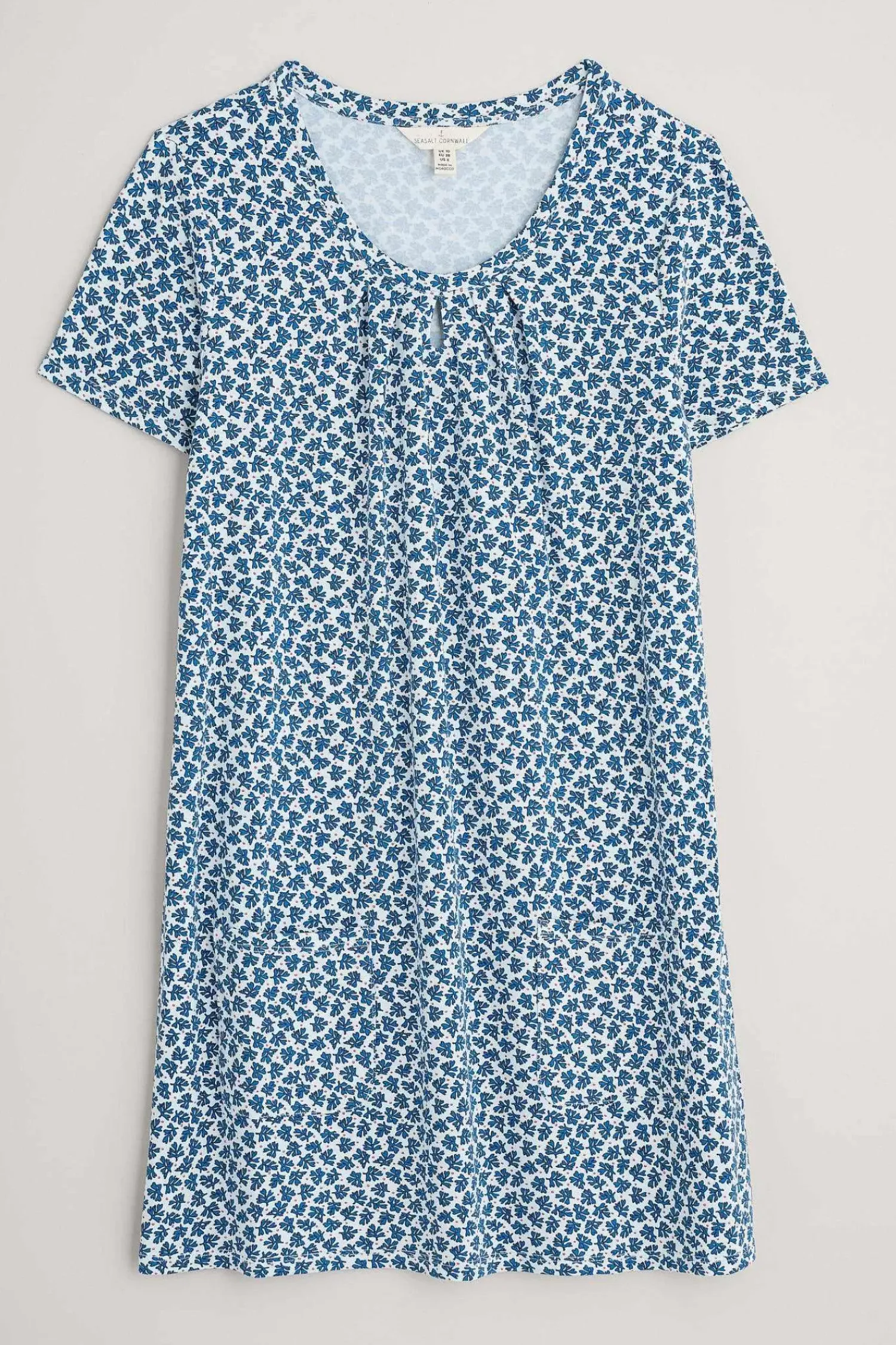 Tunics<Seasalt Cornwall Star Dance Short Sleeve Tunic Seaweed Frond Chalk