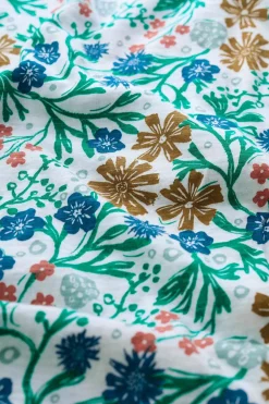Tops<Seasalt Cornwall Studio Glass V-Neck Jersey Top Creekside Floral Chalk