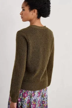 Knitwear<Seasalt Cornwall Taffle V-Neck Cardigan Laurel
