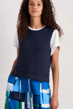 Knitwear<Seasalt Cornwall Tepel Knitted Vest Maritime